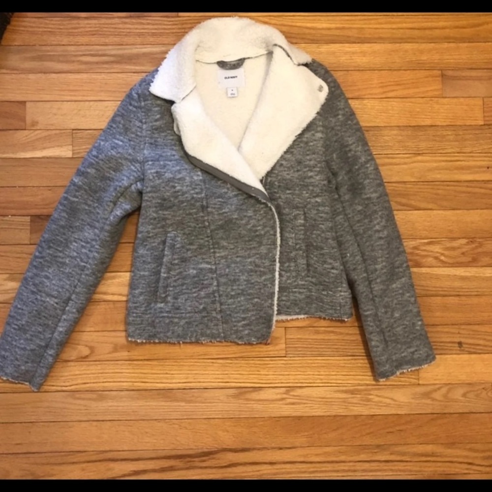 Old navy Sherpa moto jacket